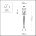 Уличный светильник 124 см 4045/3F Sation от Odeon Light (3)