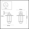 Уличный настеный светильник 4047/1W Mito от Odeon Light (2)