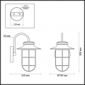 Уличный настенный светильник IP44 Helm 4171/1W от Odeon Light (3)