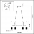 Подвесная люстра 4240/6 Mehari Odeon Light (4)