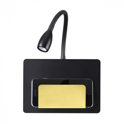 Настенный светильник-полка с подсветкой USB Sonia 4242/3WL Odeon Light