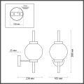 Настенный светильник Francesca 4273/1W Odeon Light (6)