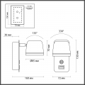 Настенный светильник 4298/5WL Banks Odeon Light (4)