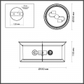 Уличный потолочный светильник 4961/2C Mavret Odeon Light (6)