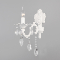 Бра Veletta 10108/1 белый/прозрачный хрусталь Strotskis Eurosvet