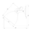 Бра Denley 70112/1 черный Eurosvet (4)