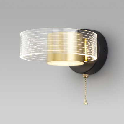 Бра Jet 90244/1 черный/золото Eurosvet