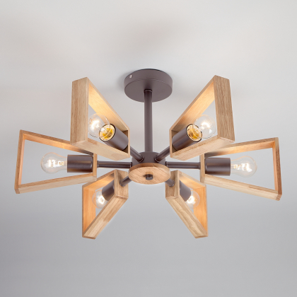 Люстра на штанге Klark 70056/6 кофе Eurosvet