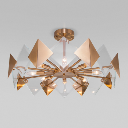 Люстра на штанге Origami 60121/8 латунь Smart Eurosvet