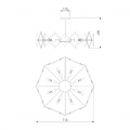 Люстра на штанге Origami 60121/8 латунь Smart Eurosvet (3)