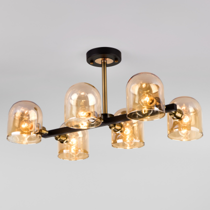 Люстра на штанге Wade 70103/6 бронза/черный Eurosvet