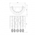 Накладной светильник Lianna 10114/2 хром/прозрачный хрусталь Strotskis Eurosvet (4)