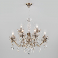 Подвесная люстра Teodore 10103/12 античная бронза/прозрачный хрусталь Strotskis Eurosvet