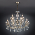 Подвесная люстра Teodore 10103/12 античная бронза/прозрачный хрусталь Strotskis Eurosvet (3)