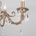 Подвесная люстра Favola 10102/5 античная бронза/прозрачный хрусталь Strotskis Eurosvet (3)