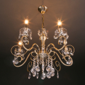 Подвесная люстра Ravenna 10104/5 античная бронза/прозрачный хрусталь Strotskis Eurosvet (4)