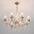 Подвесная люстра Teodore 10103/8 античная бронза/прозрачный хрусталь Strotskis Eurosvet (3)