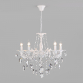 Подвесная люстра Veletta 10108/5 белый/прозрачный хрусталь Strotskis Eurosvet