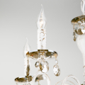 Подвесная люстра Ravenna 10104/5 белый с золотом/тонированный хрусталь Strotskis Eurosvet (3)