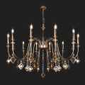 Подвесная люстра Telao 10120/12 золото/тонированный хрусталь Strotskis Smart Eurosvet (4)