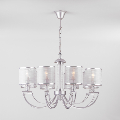 Подвесная люстра Licata 60099/8 серебро Eurosvet