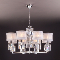 Подвесная люстра Zaffiro 10099/8 хром/прозрачный хрусталь Strotskis Eurosvet (4)
