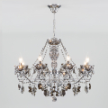 Подвесная люстра Teodore 10103/8 хром/дымчатый хрусталь Strotskis Eurosvet