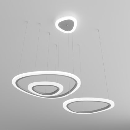 Подвесной светильник Leggero 90230/3 серебро Eurosvet