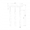 Подвесной светильник Maestro 50133/3 LED бронза Eurosvet (5)