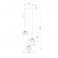 Подвесной светильник Parker 50178/3 черный/бронза Eurosvet (3)