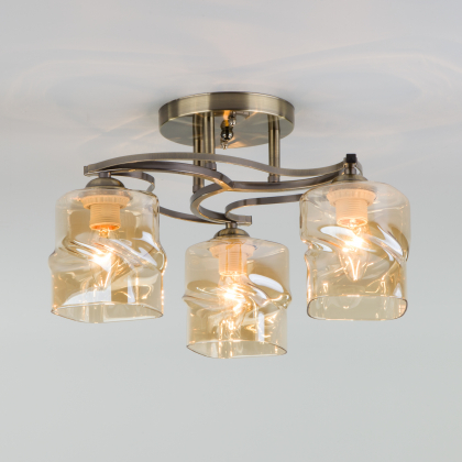 Потолочная люстра Brice 30158/3 античная бронза Eurosvet