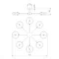 Потолочная люстра Gallo 70121/8 белый Eurosvet (3)