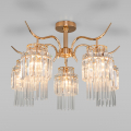 Потолочная люстра Sevilia 10119/5 золото/прозрачный хрусталь Strotskis Eurosvet