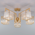 Потолочная люстра April 10126/5 золото/прозрачный хрусталь Strotskis Smart Eurosvet