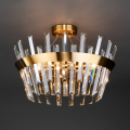 Потолочная люстра Steccato 10111/5 золотая бронза / прозрачный хрусталь Strotskis Eurosvet (2)