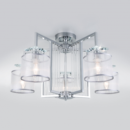 Потолочная люстра Fargo 60123/5 хром Smart Eurosvet