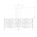 Потолочная люстра Zolletta 339/5 Strotskis Smart Bogates (5)