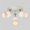 Спот потолочный Silvia 20026/3 белый с золотом/хром Eurosvet