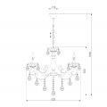 Хрустальная люстра Escada 10109/6 бронза/тонированный хрусталь Strotskis Eurosvet (5)