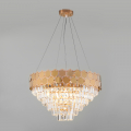 Хрустальная люстра Ariana 10124/8 золото/прозрачный хрусталь Strotskis Smart Eurosvet