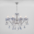 Хрустальная люстра Escada 10109/8 хром/лазурный хрусталь Strotskis Eurosvet