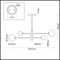Люстра на штанге 5225/4C Estelle Lumion (2)