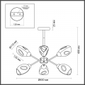 Потолочная люстра 5210/6C Kendra Lumion (2)