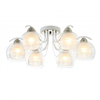 Потолочная люстра  Nikki FR5052-CL-06-W Freya