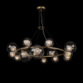 Подвесная люстра Duo FR5139PL-14MG Freya (4)