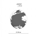Настенно-потолочный светильник Планета Земля 3085/DL Space Сонекс (7)