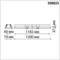 Встраиваемый светодиодный линейный светильник 358823 Iter 48W 4000K Novotech (5)