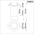 Светильник встраиваемый 370872 Slim Novotech (2)