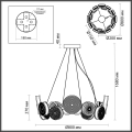 Подвесная люстра дневной свет 95W Caramella 5416/95L Odeon Light (5)