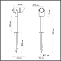 Подсветка деревьев 4000K 6W Stima 6648/6GL Odeon Light (4)